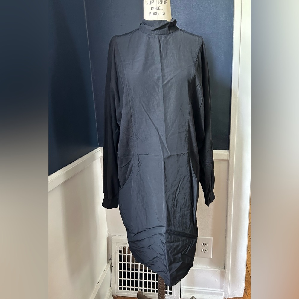 Maison Martin Margiela MM6 black long sleeved short black dress, size 42